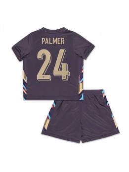 Billige England Cole Palmer #24 Bortedraktsett Barn EM 2024 Kortermet (+ Korte bukser)